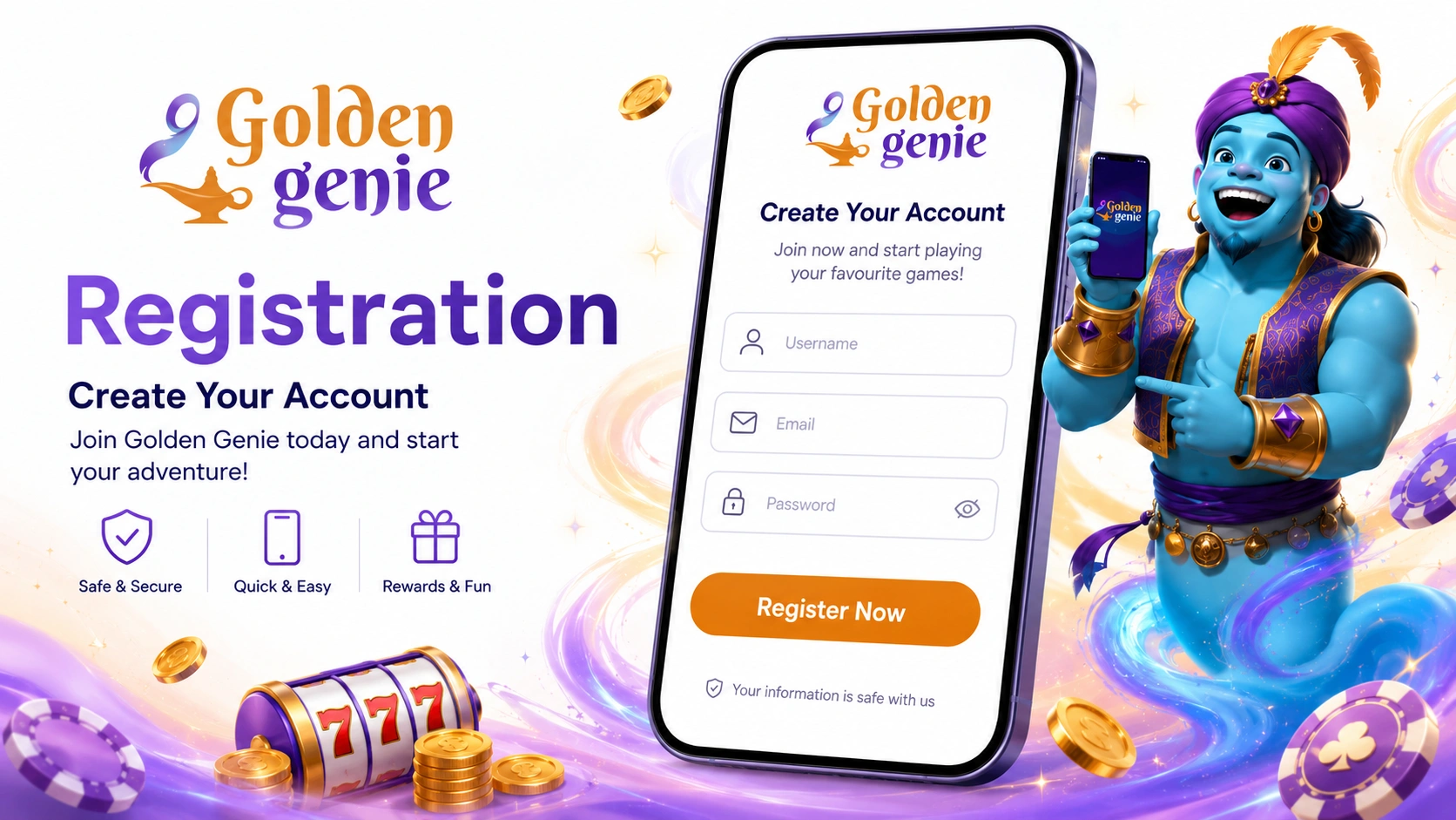 Golden Genie registration process